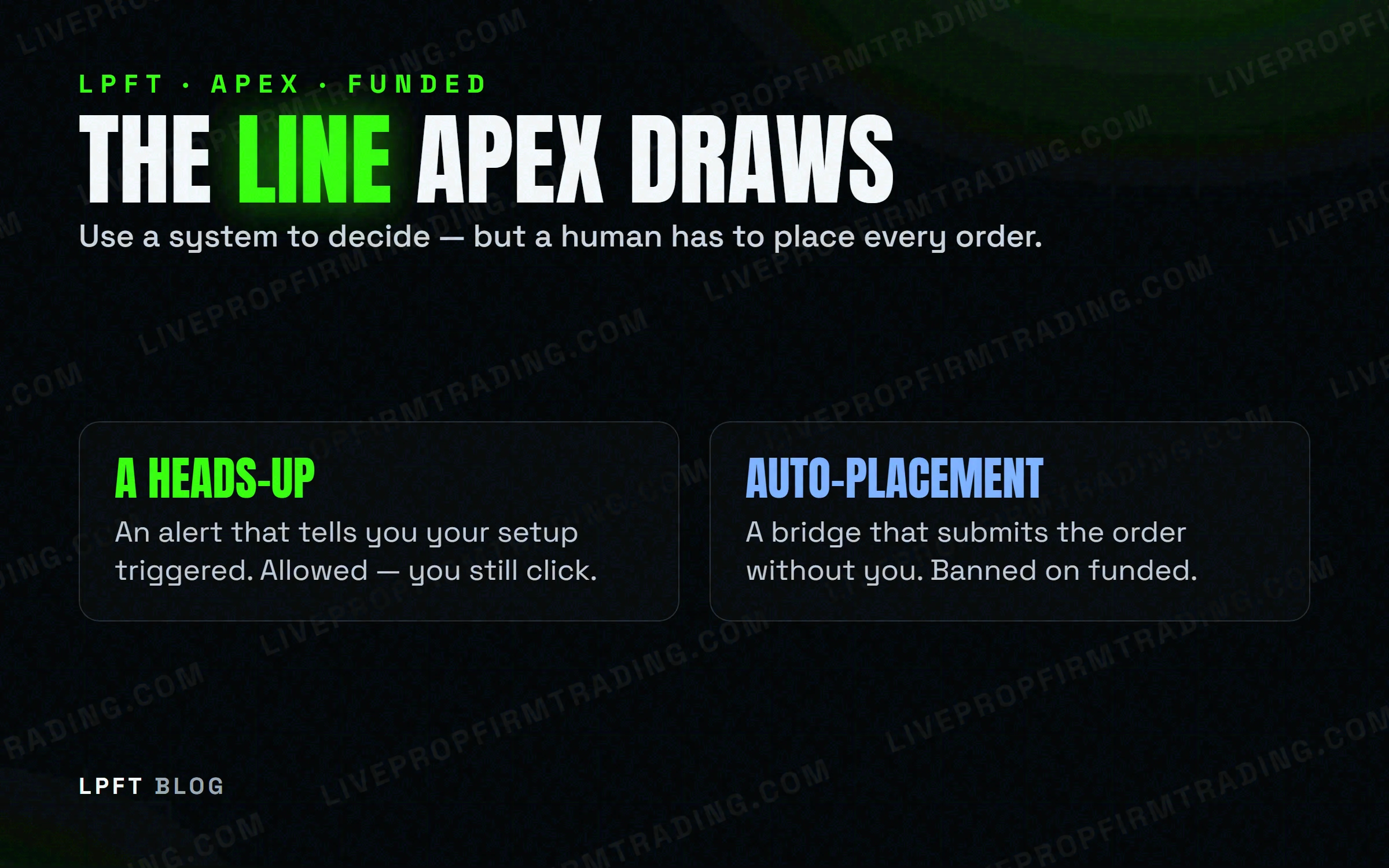 LPFT diagram — The Line Apex Draws