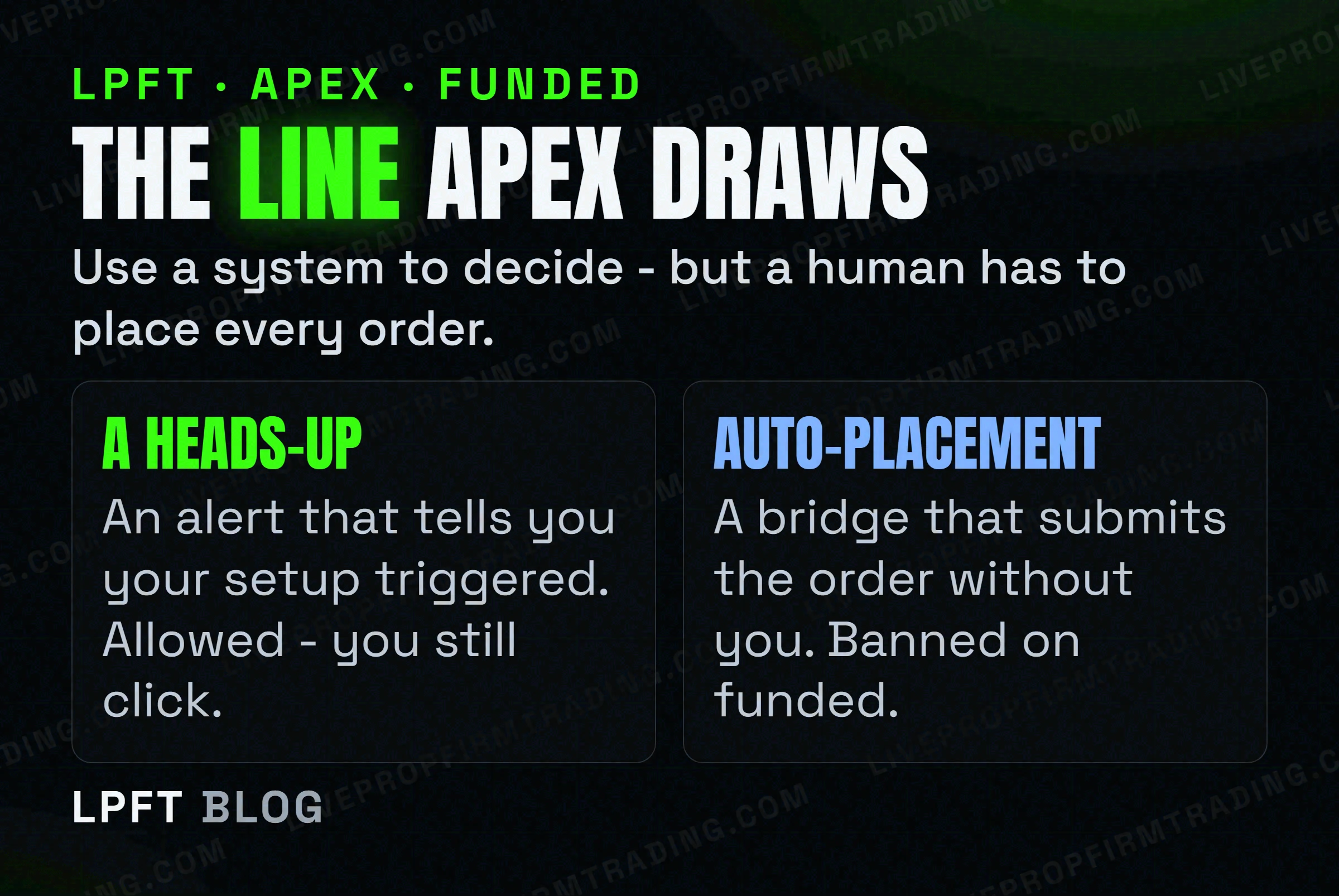 LPFT diagram - The Line Apex Draws
