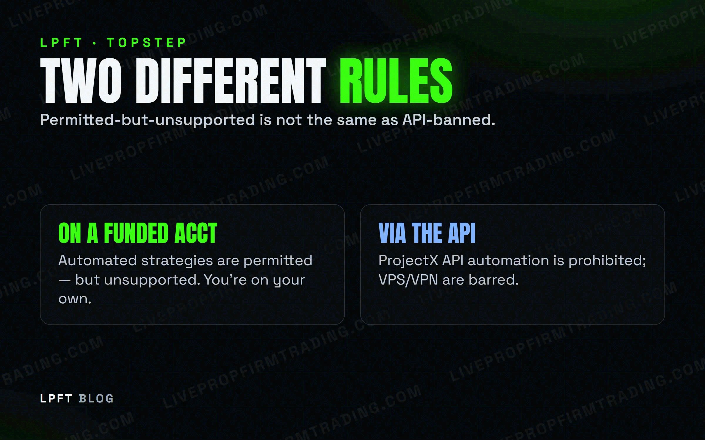LPFT diagram — Two Different Rules